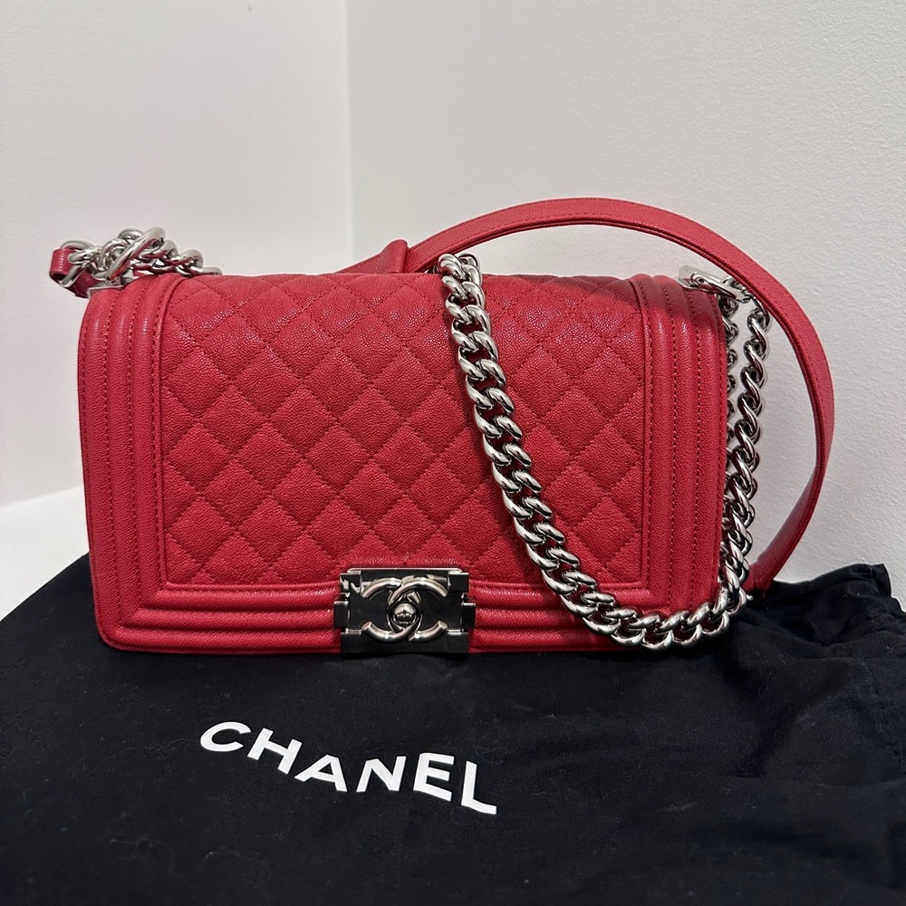 Chanel Leboy Medium Cavier leather